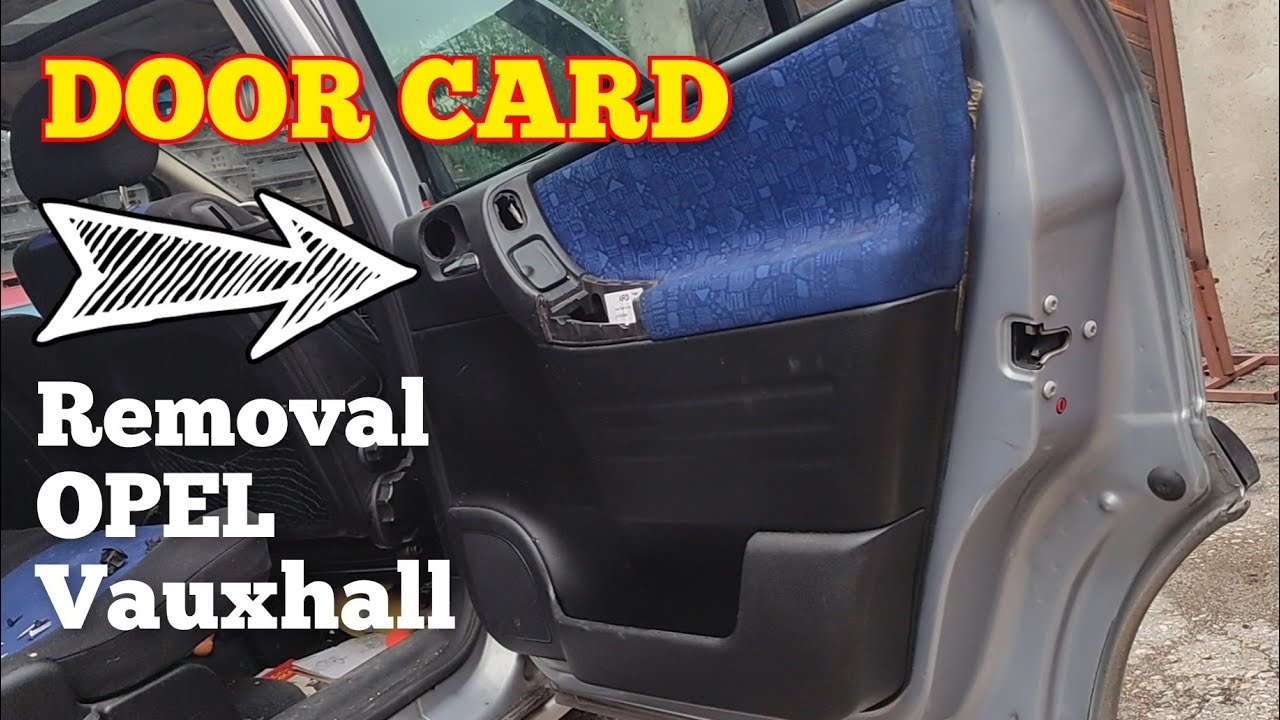 How to remove Rear Door Card Panel on OPEL Vauxhall Zafira A mk1
