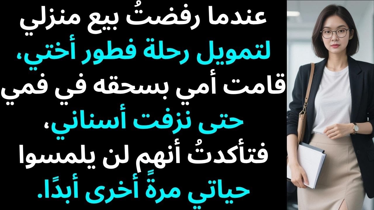 عندما رفضتُ بيع منزلي لتمويل رحلة فطور أختي، قامت أمي بإدخاله قسرًا في فمي حتى…