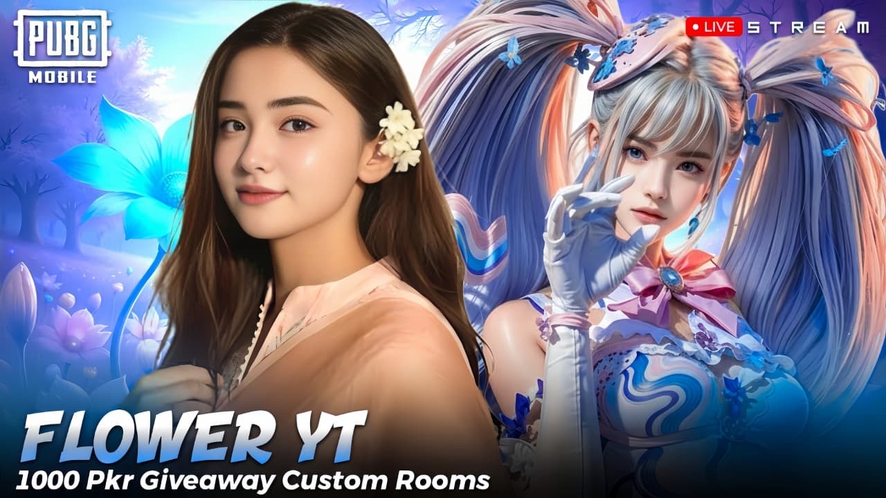 PUBG MOBILE LIVE | UC AND CASH GIVE AWAY | CUSTOM ROOMS | ROAD TO 30K | FLOWER YT