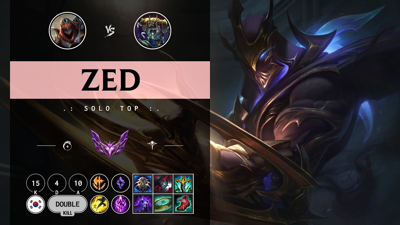 Zed Top vs Nasus - KR Master Patch 14.10