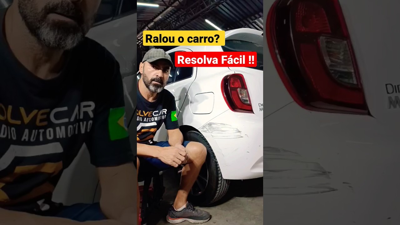 Ralou! Arranhou o Carro! resolva sozinho em 60 Segundos! #pinturaautomotiva#funilaria #ralado#carros