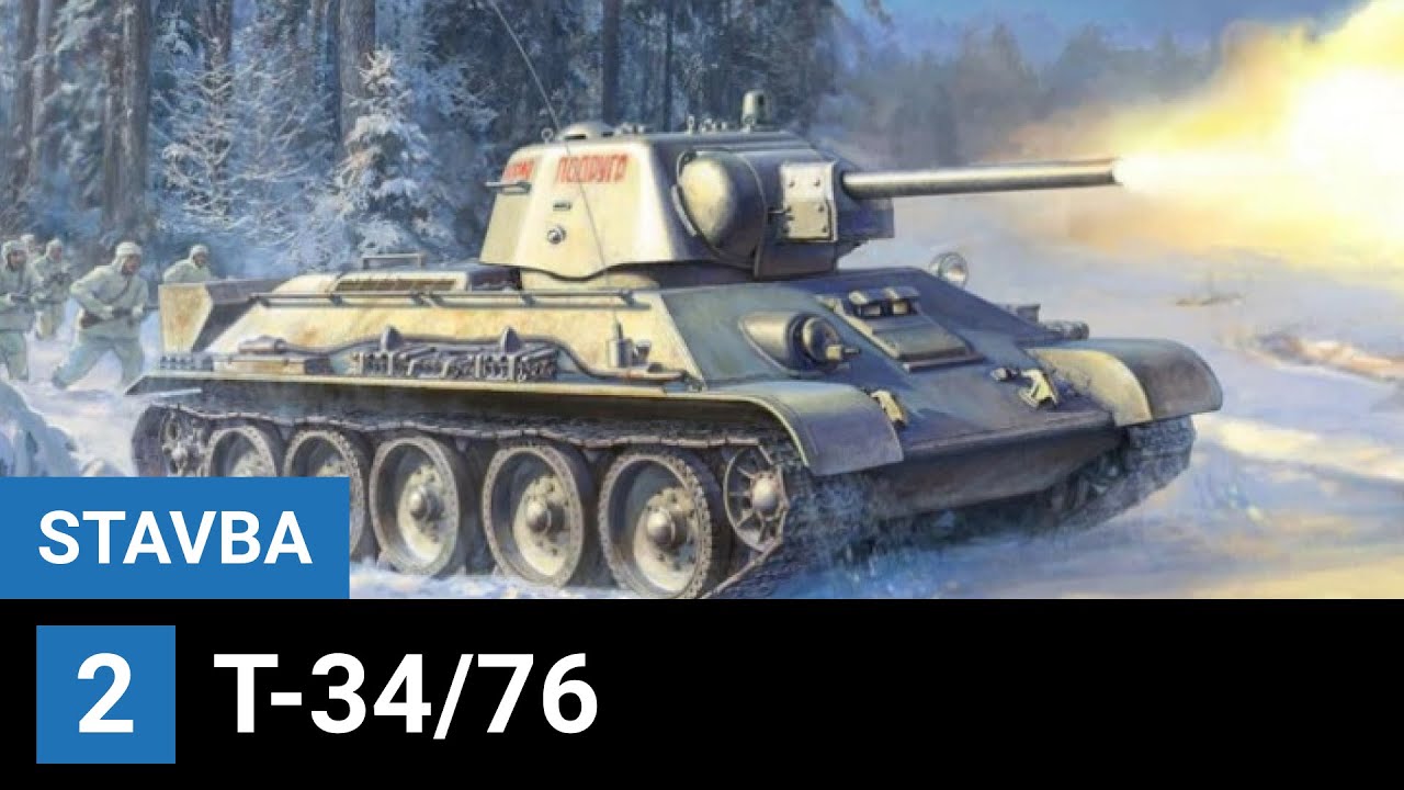 T-34/76 - 1:35 - Zvezda | 2. část: kamufláž
