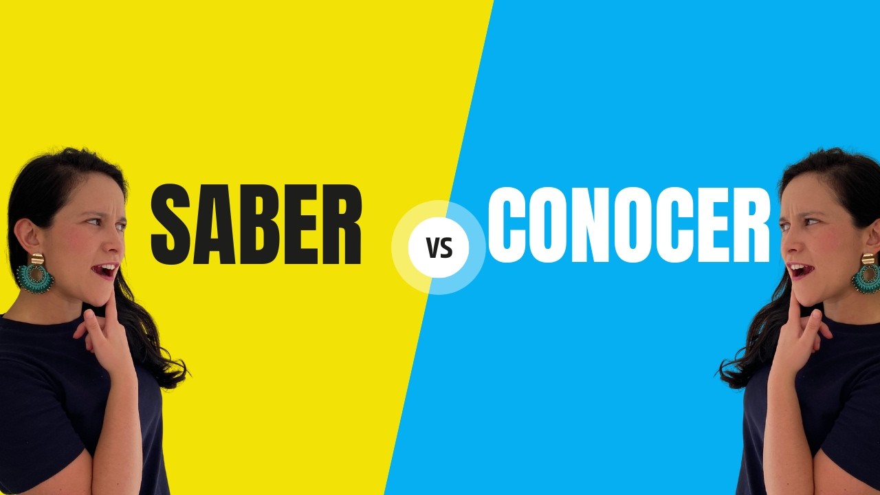 Saber vs Conocer | To know in Spanish | Spanish for beginners