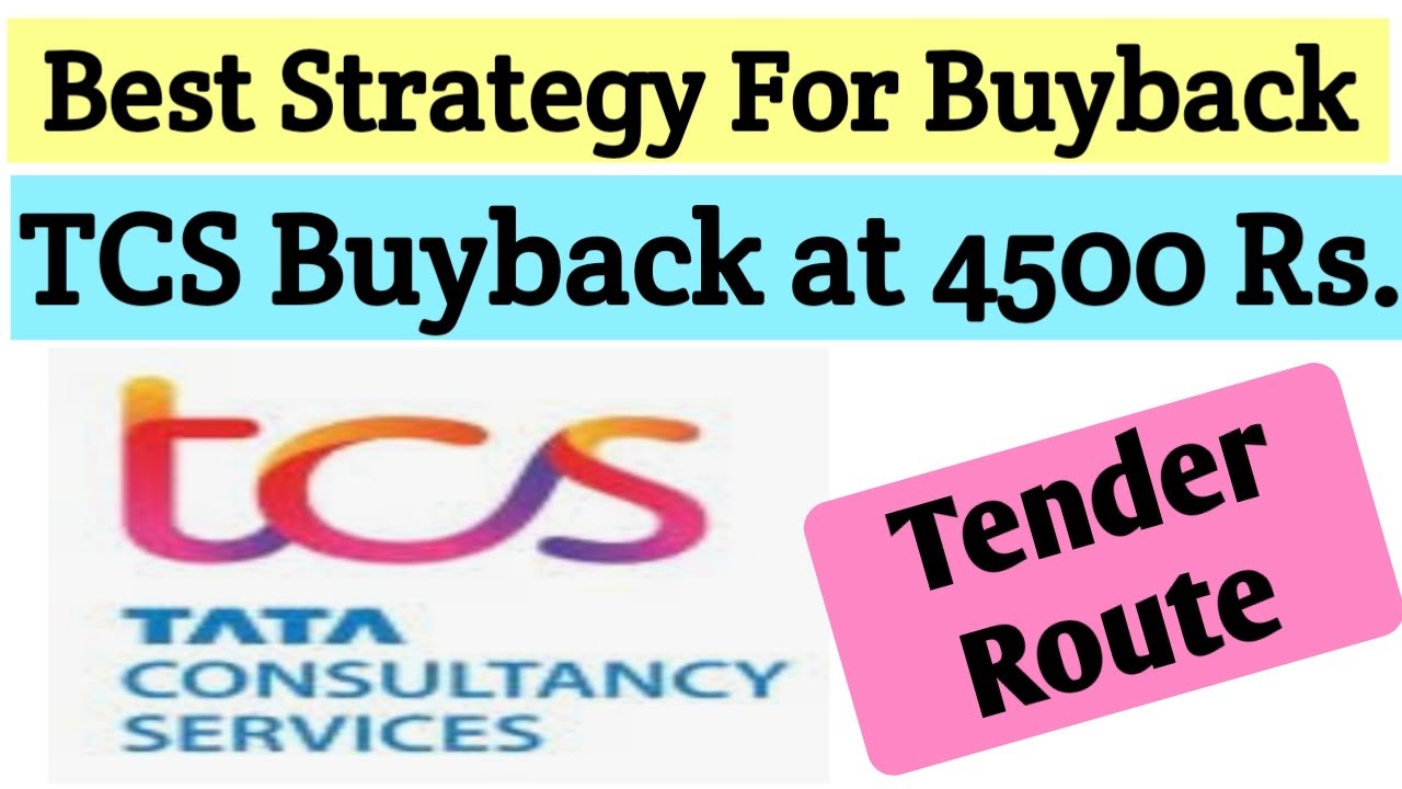 TCS Buyback at 4500 Rs ll Best Strategy For arbitrage Gain & 2020 Buyback Review...