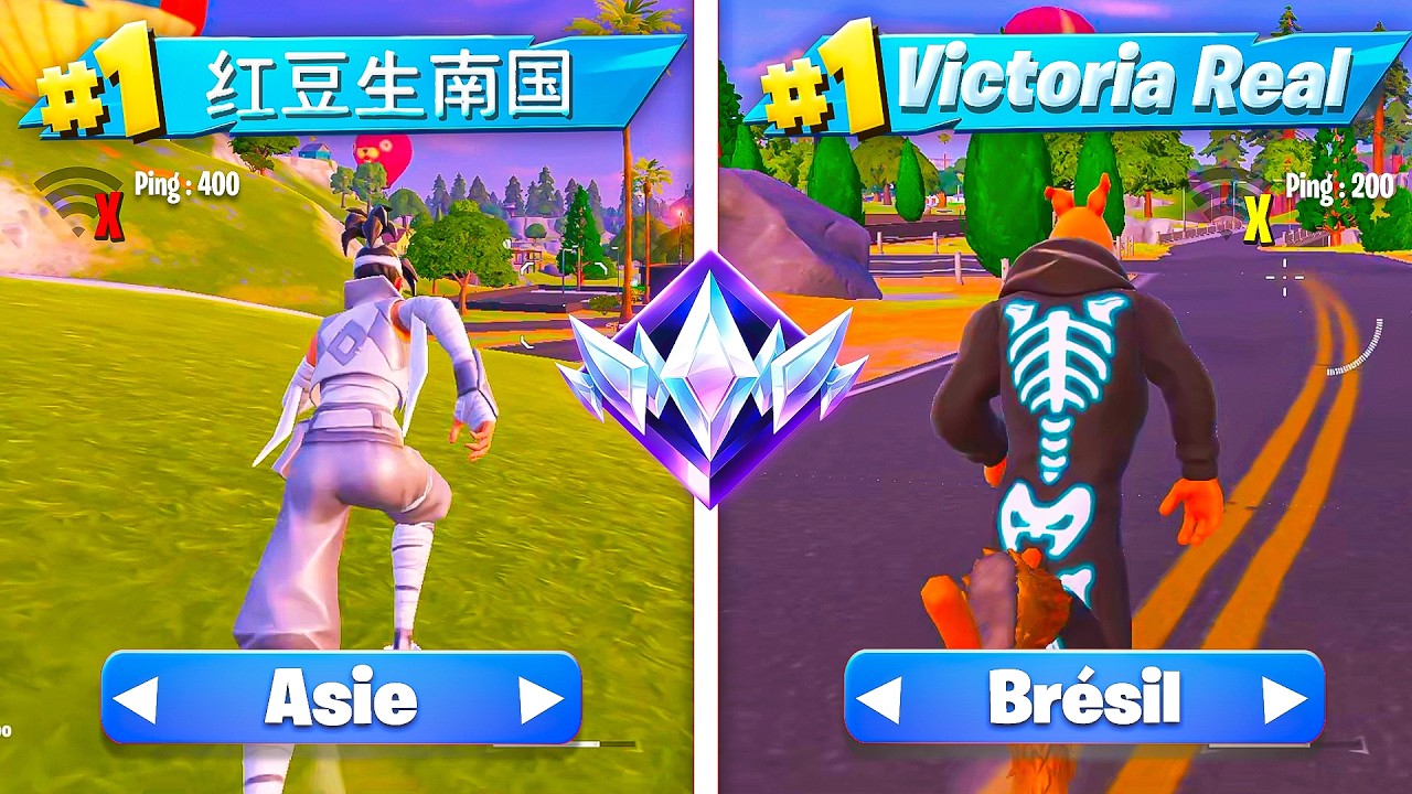J'ai ESPIONNÉ des joueurs UNREAL dans D'AUTRES RÉGIONS sur Fortnite ! 😲(ils sont trop nuls)