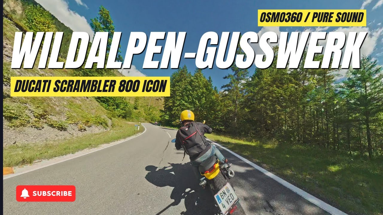 Ducati Scrambler 800 Icon | Wildalpen Adventure POV | DJI Osmo 360