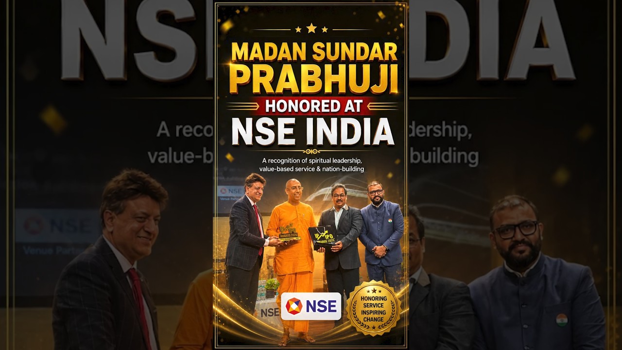 Madan Sundar Prabhuji Honored at NSE India #shorts