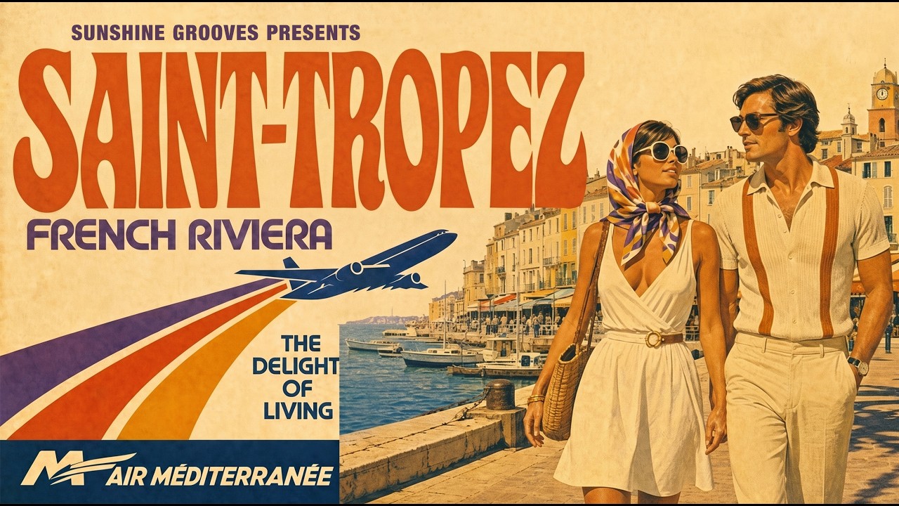 Retro Summer | 1970s Saint-Tropez | French Riviera, Old Money Vibes Playlist