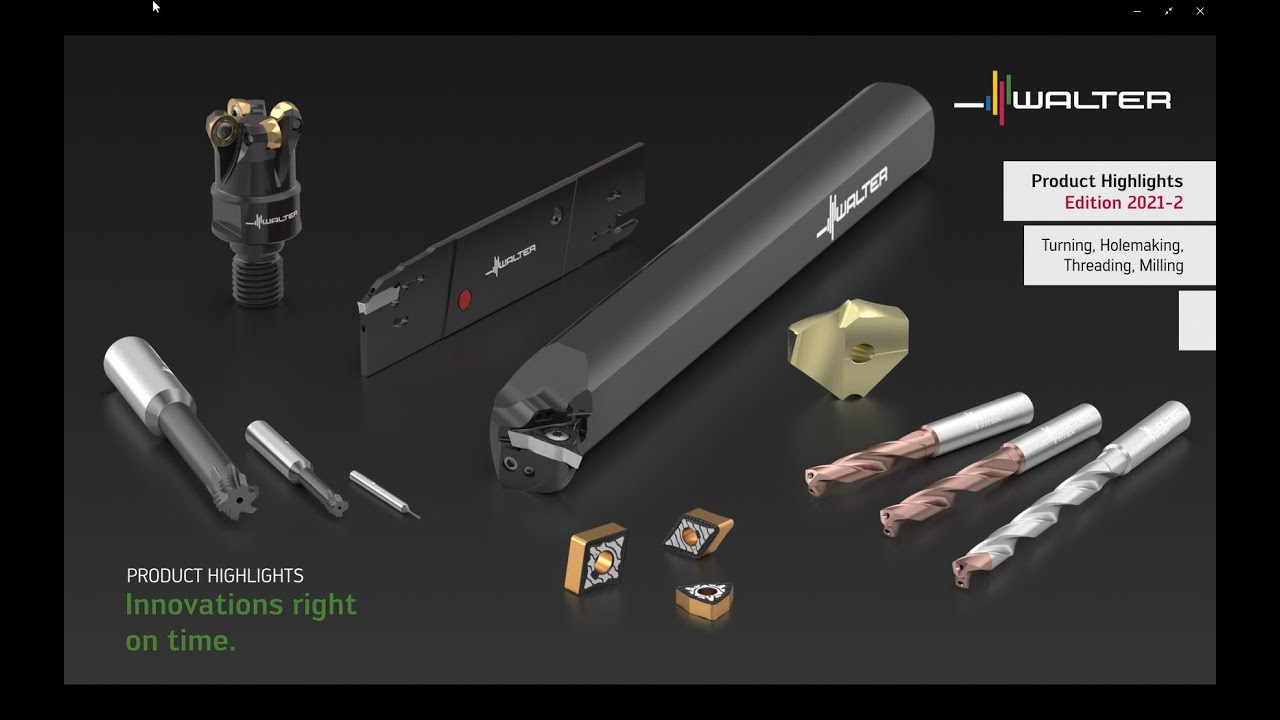 Precision tools product innovations 2021-2 turning, drilling, threading, milling - Walter Tools