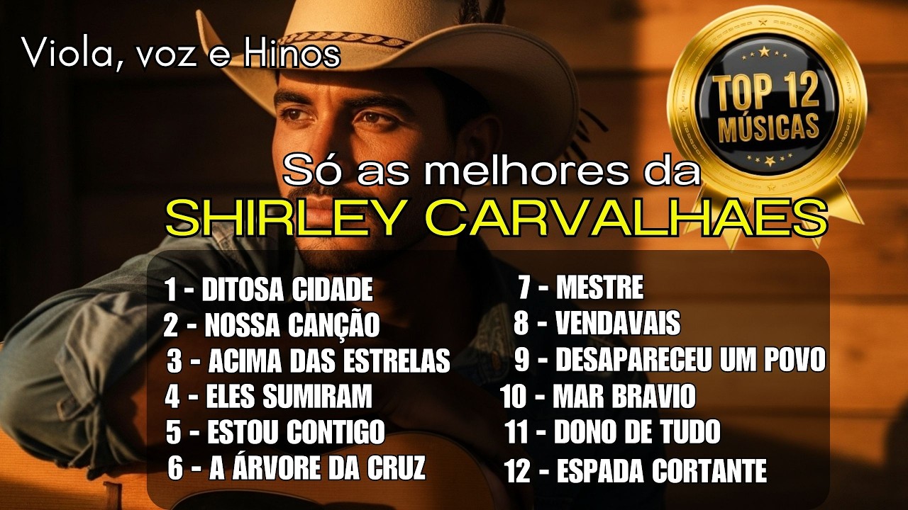VIOLA, VOZ E HINOS - SHIRLEY CARVALHAES (Álbum completo) - louvores antigos Que Marcaram gerações