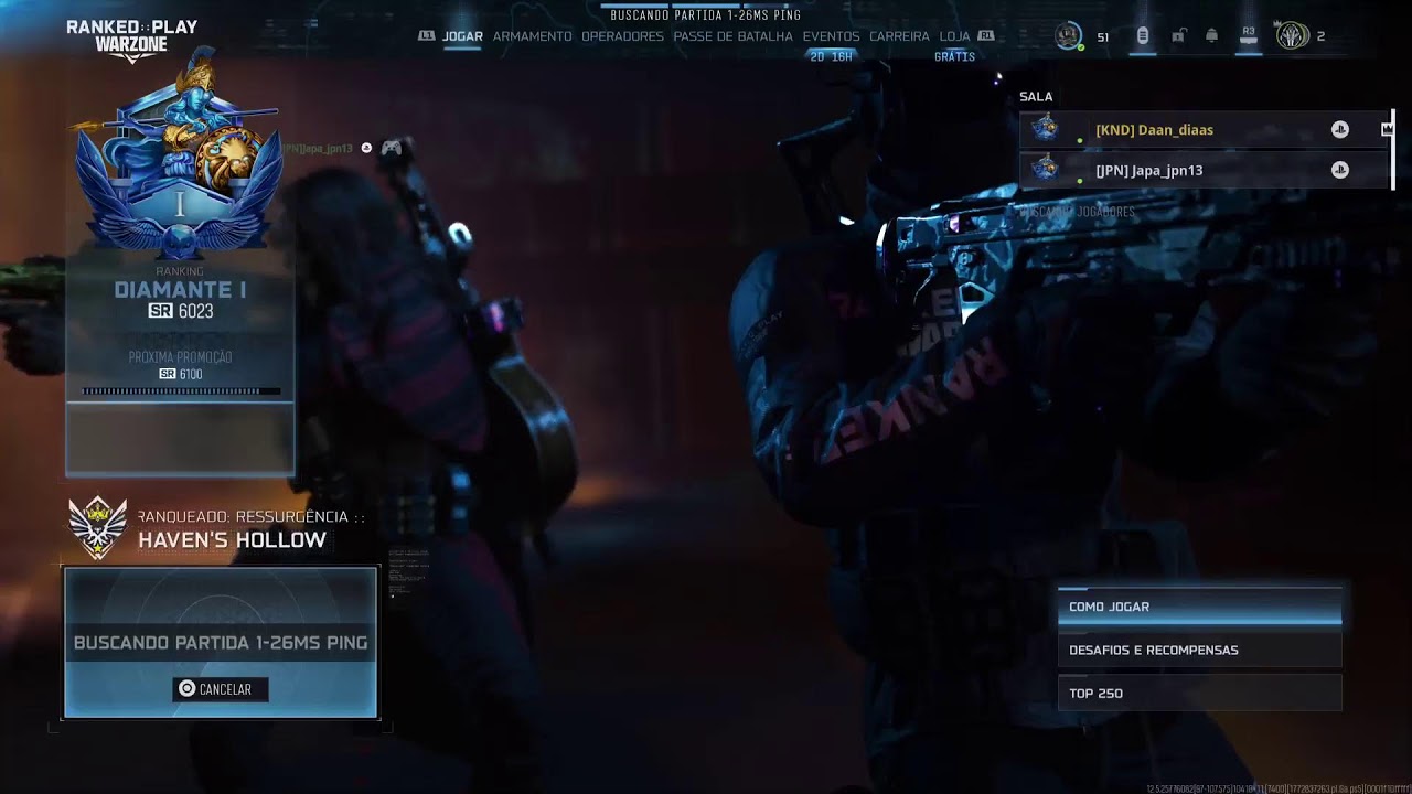 🔴 AO VIVO: JOGANDO WARZONE RANKING EM BUSCA DO CARMESIM!! 🔴