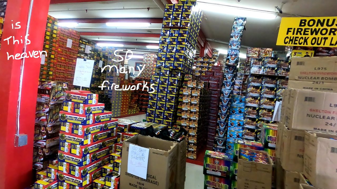 Getting $1,600 dollars' worth of fire works