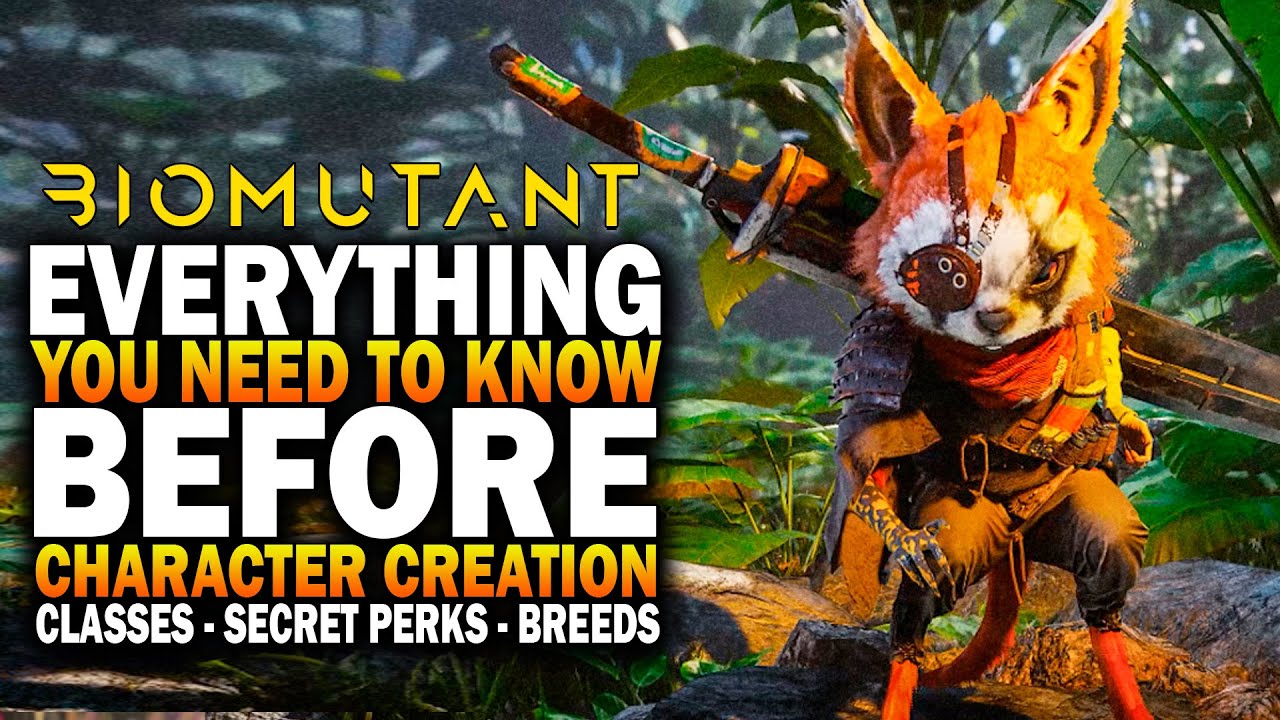 Всё, что вам НУЖНО знать, прежде чем создавать своего персонажа в Biomutant — породы и классы Bio...