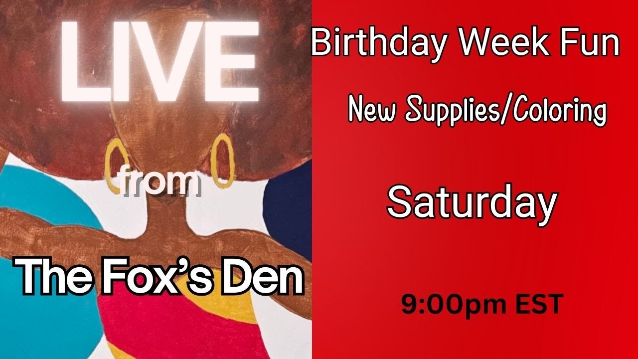 Birthday Week | Pop UP Coloring With New Supplies 1/17/2026