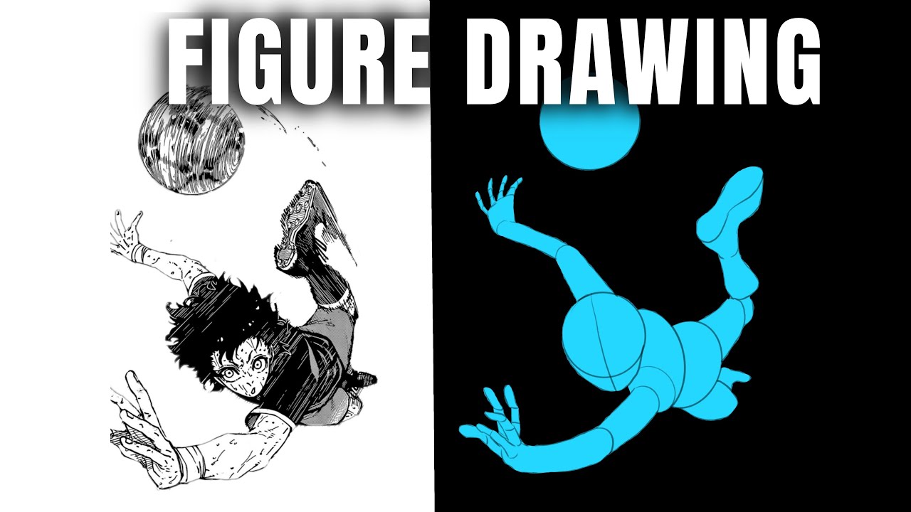 Drawing Dynamic Anime Poses From Reference / Action Packed Poses From Blue Lock