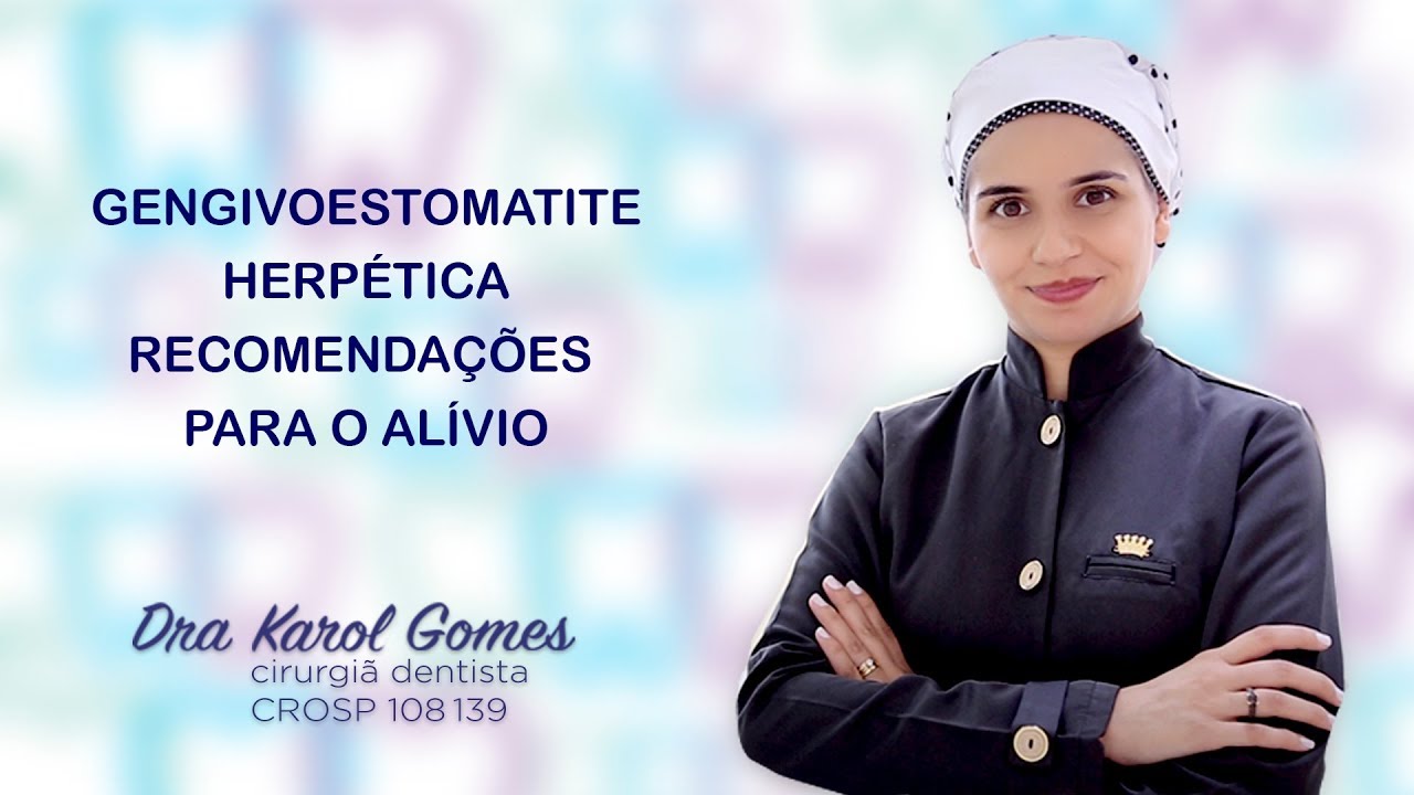 Hoje vou falar sobre Gengivoestomatite Herpética