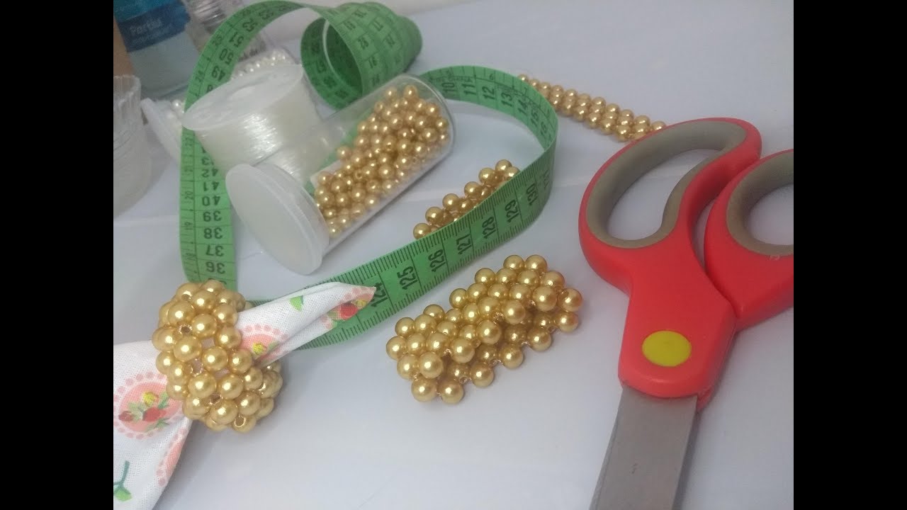 Lar da Capricorniana - Porta guardanapo de pérola (faça você mesmo/DIY)