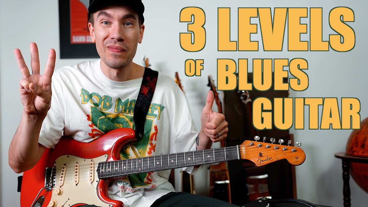 Mastering The Blues: 3 Guitar Levels, from Easy to Epic! (w/tabs)