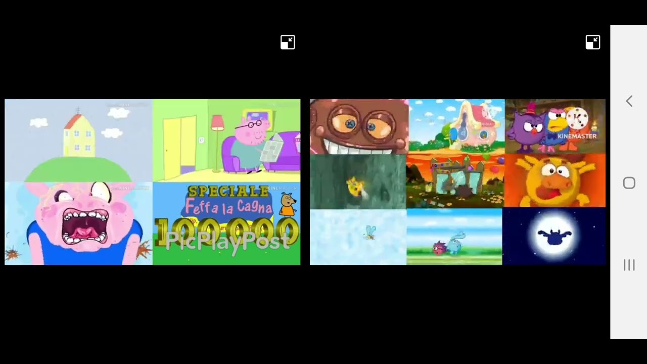 up to faster 13 parison to peppa pig and kikoriki