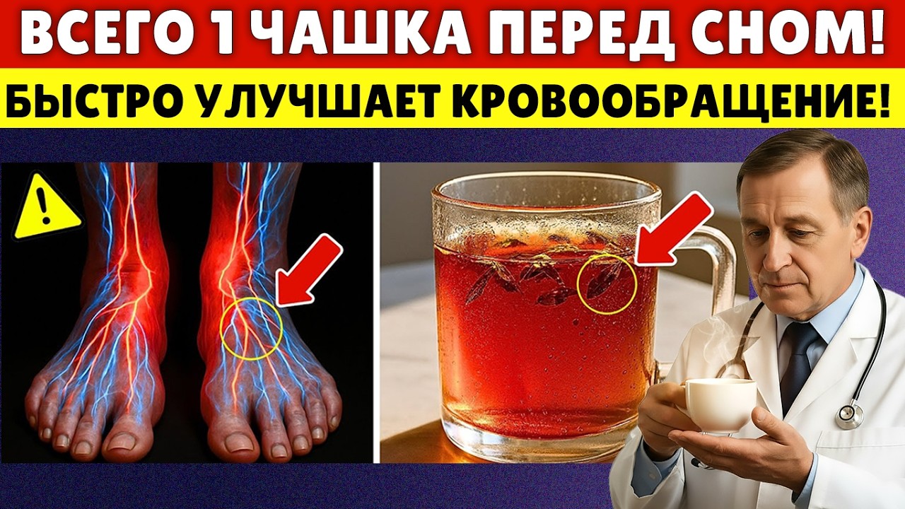 Вам за 75? Выпейте ЭТО НЕЗАМЕДЛИТЕЛЬНО для быстрого улучшения кровообращения в ногах