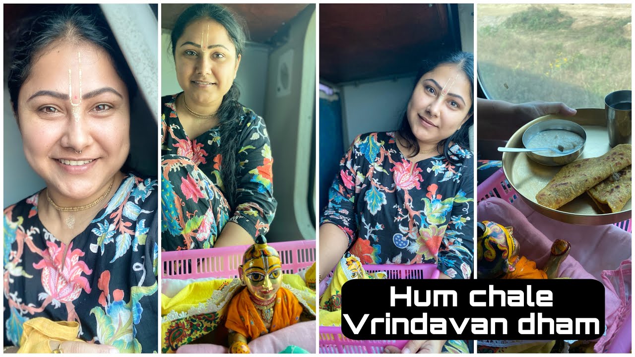 Mumbai to Vrindavan dham #priyankapanditofficial6820 #radheradhe #laddugopal #harekrishna #krishna