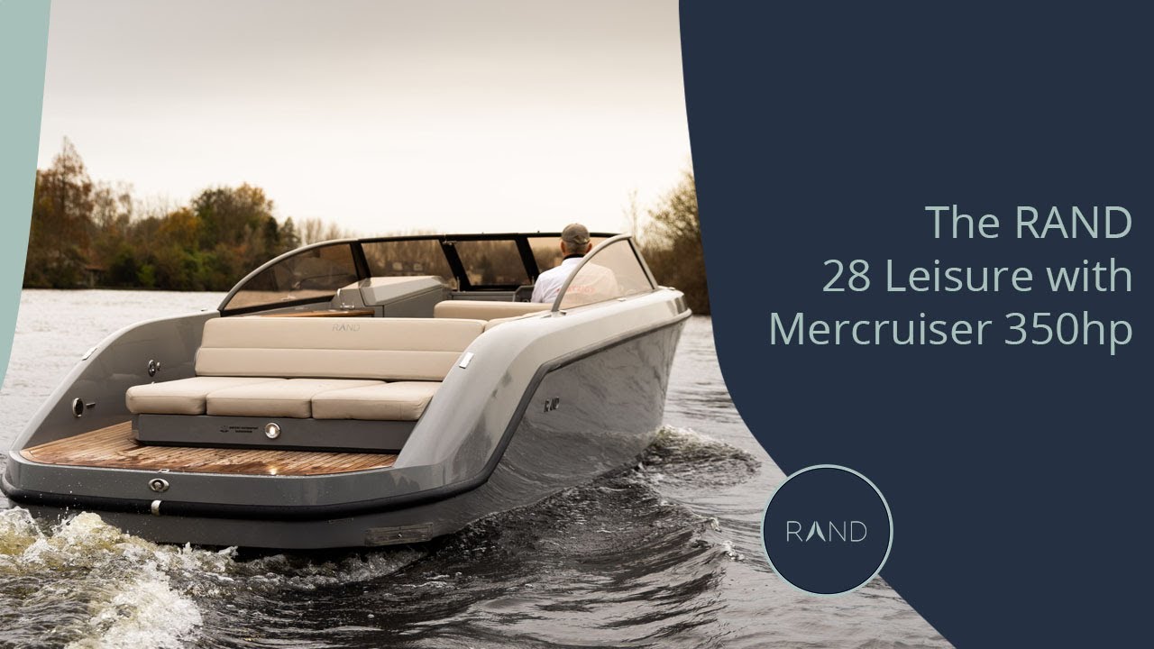 Rand 28 Leisure with Mercruiser 350hp and drone action