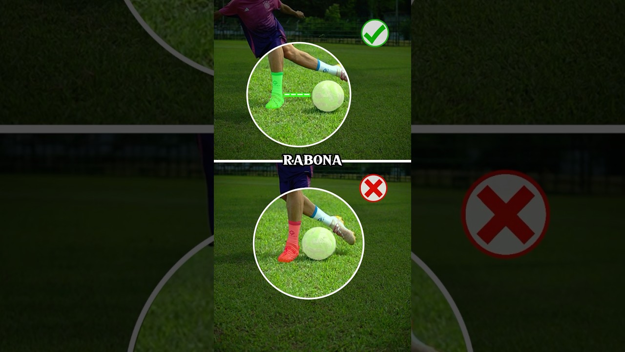 RABONA TUTORIAL ⚽️.#football #footballskills #soccer #rabona #shorts #soccershorts #tutorialvideo
