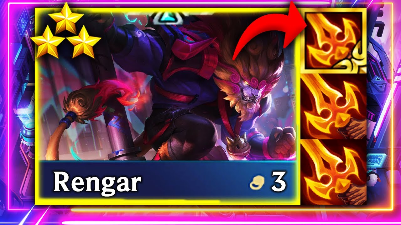 3x DEATHBLADE ile 3 LEVEL ''RENGAR'' CARRY DAMAGESİNİ İZLİYORUZ !!!!! | SET 14 TFT