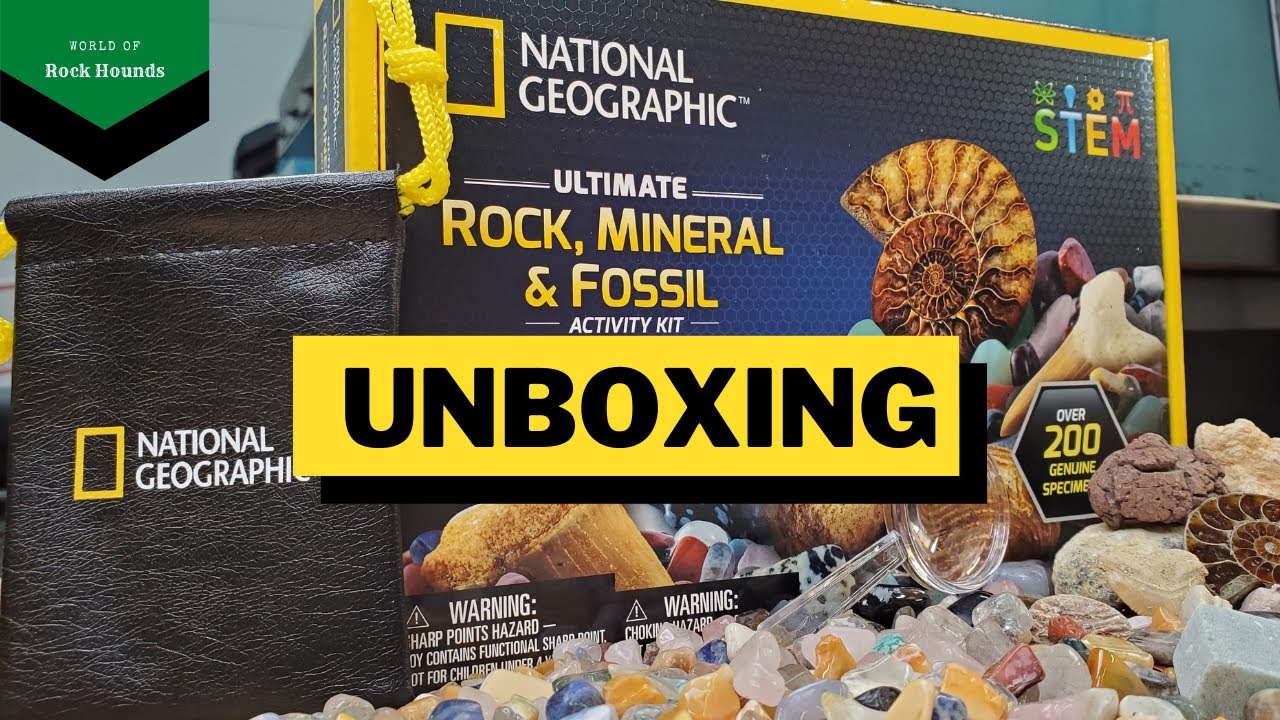 РАСПАКОВКА: Набор для изучения камней, минералов и ископаемых Nat-Geo Ultimate (200 предметов)