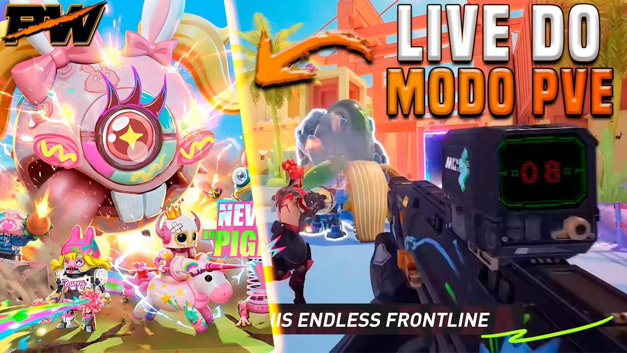 Jogando TUDO da Nova Atualização do Modo PvE (Reino dos Pigmentos) // LIVE de Gameplay de FragPunk