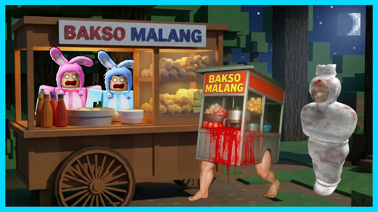 MIPAN & ZUZUZU Jualan Bakso Malang Di Malam Hari Yang Beli Poci Dan Anomali! SECRET ENDING! ROBLOX!