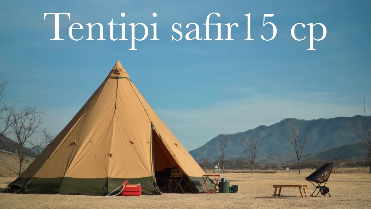 [4K HDR] 겨울 가족 캠핑 / 캠핑 / 감성캠핑 / 노지캠핑 / 텐티피 사피어15 cp / tentipi safir15 cp  / 티피텐트