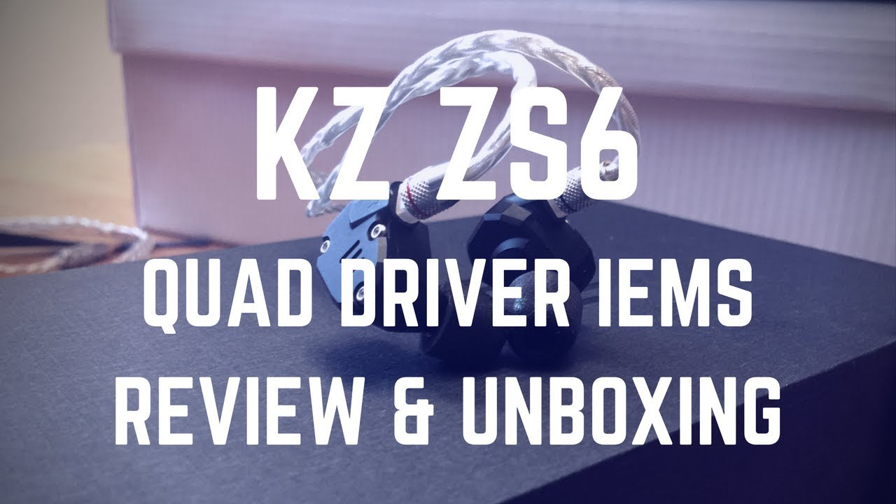 Обзор и распаковка наушников-мониторов KZ ZS6 Quad Driver