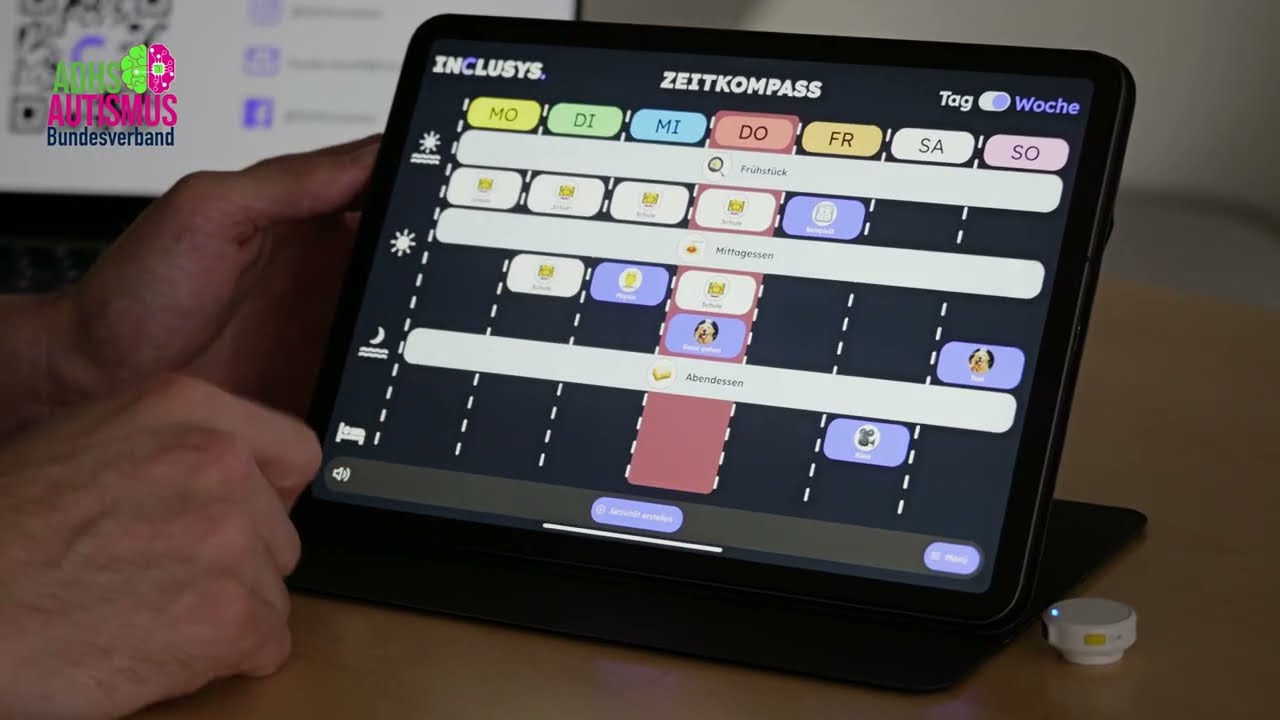 INCLUSYS | ZEITKOMPASS APP | Gemeinsam Planen, selbstst&auml;ndig Leben mit ADHS & Autismus! 