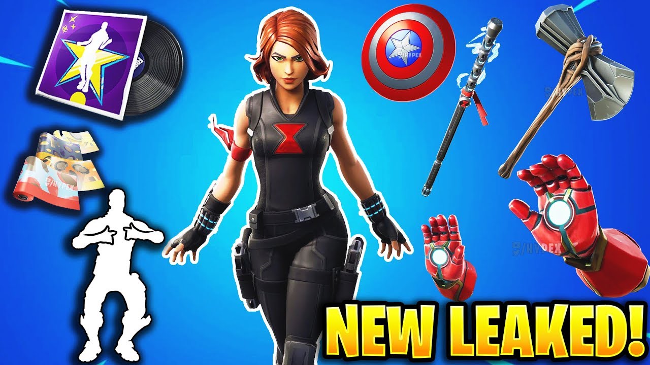 *NEW* Leaked Fortnite Skins & Emotes.! (Black Widow Skin, Lavish Emote)