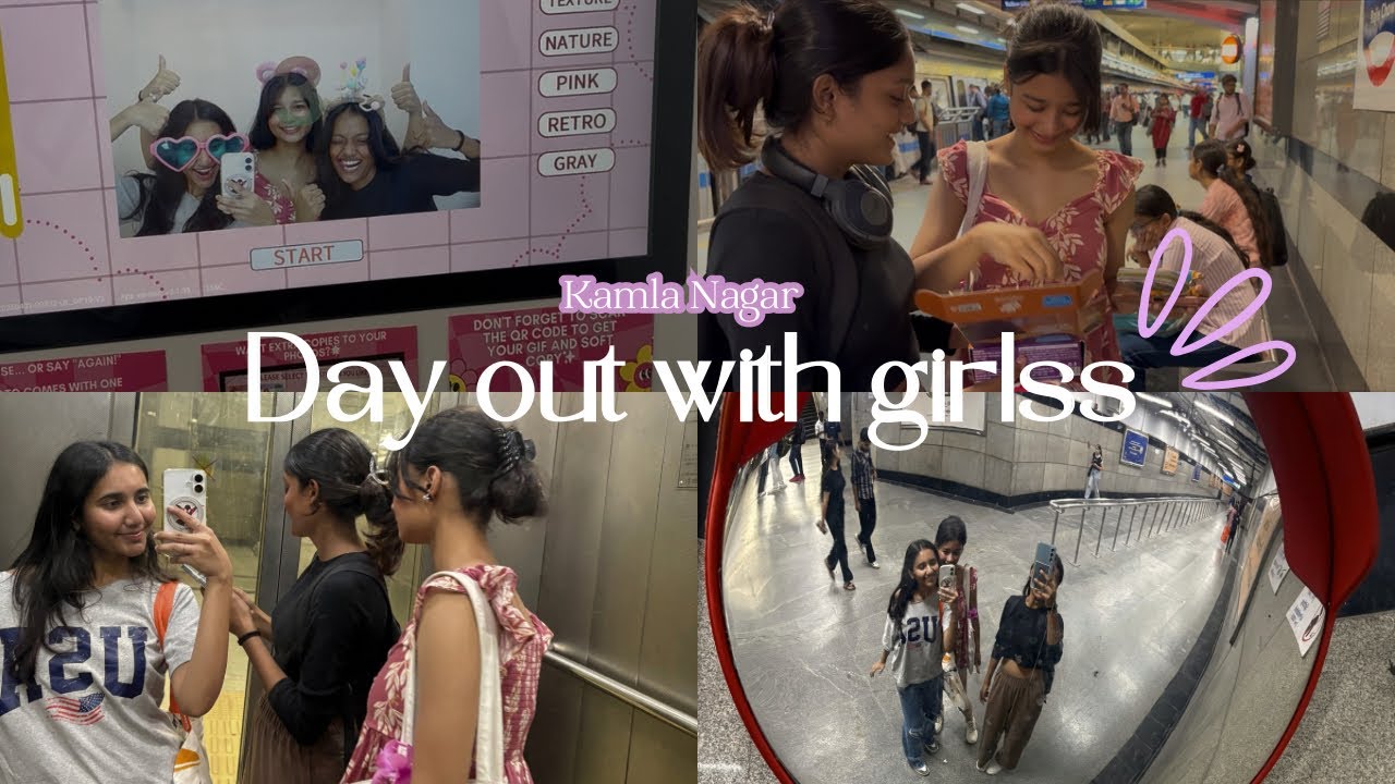Kamla nagar vlog with friends | Photobooth | Shopping | Birthday | North campus | Delhi university |