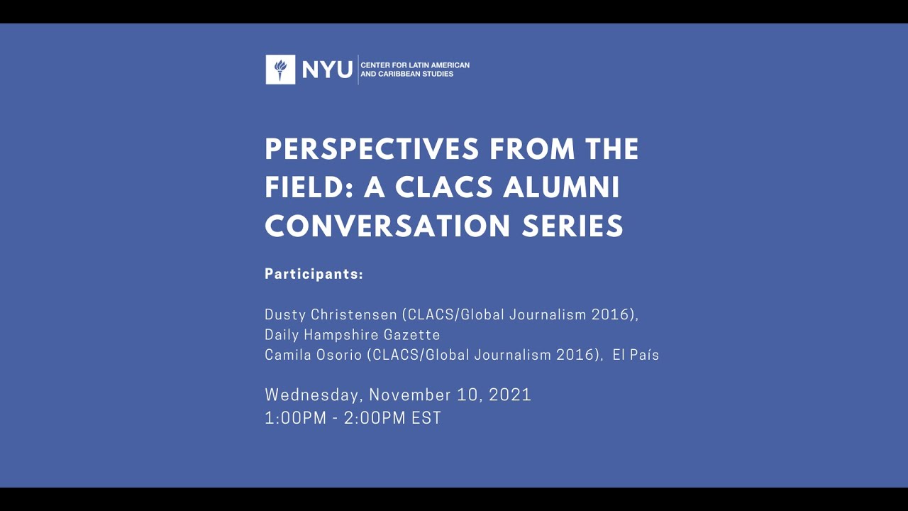Perspectives from the Field with Dustin Christensen & Camila Osorio