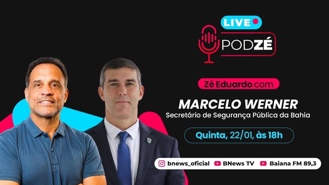 Secretário de Segurança Pública Marcelo Werner no PodZé desta quinta-feira (22/01/26) #160