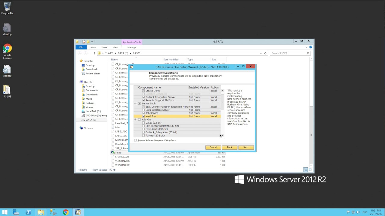 Learn SAP Business One - Installing the Server Components