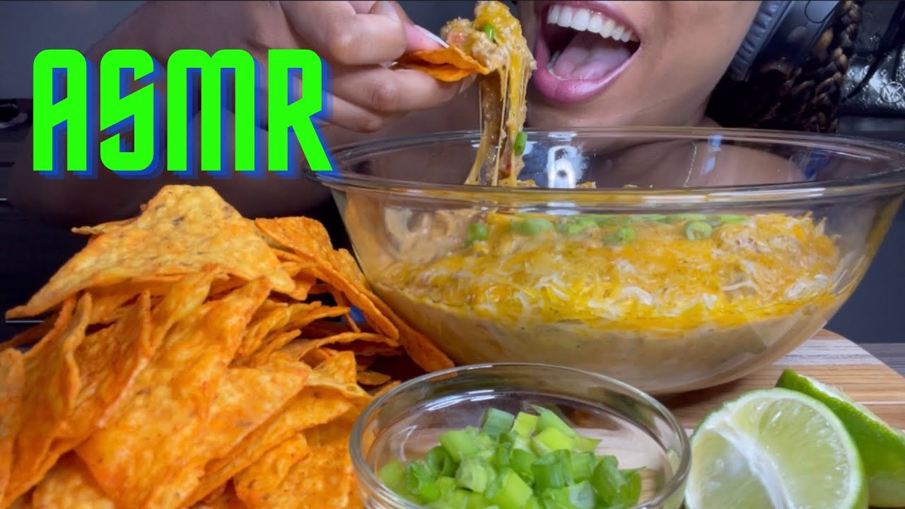 NACHO ORDINARY ROTEL DIP • ASMR • MUKBANG