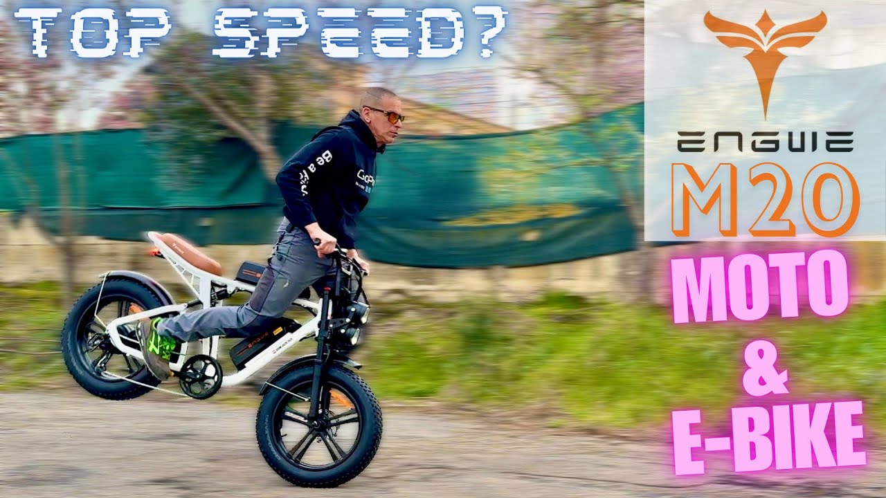 ENGWE M20 - EBIKE AND MOTORCYCLE IN ONE VEHICLE - FULL TEST, TUNING & TOP SPEED - 4K