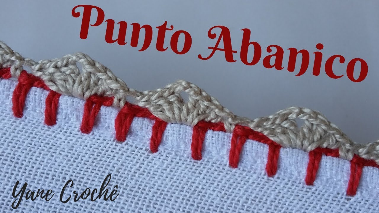 ❤ Punto Abanico de 6 Varetas separadas por 2 cadenas(Serie para Iniciantes)