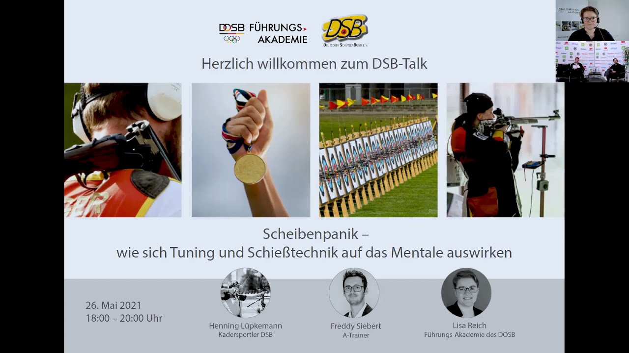DSB Webseminar - Scheibenpanik, der Zusammenhang von Schießtechnik, Tuning und dem Mentalen