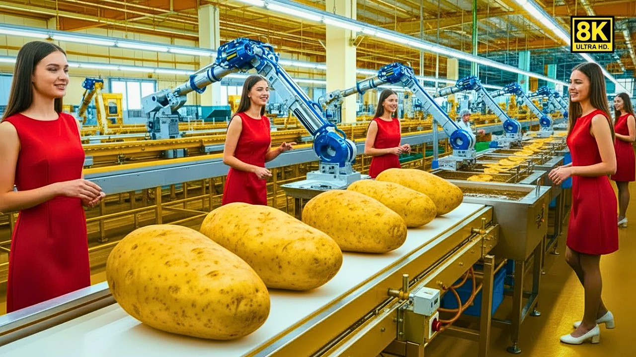 Inside a Modern Pringles Factory | From Whole Potatoes to Stacked Potato Chips Pringles (Must See)