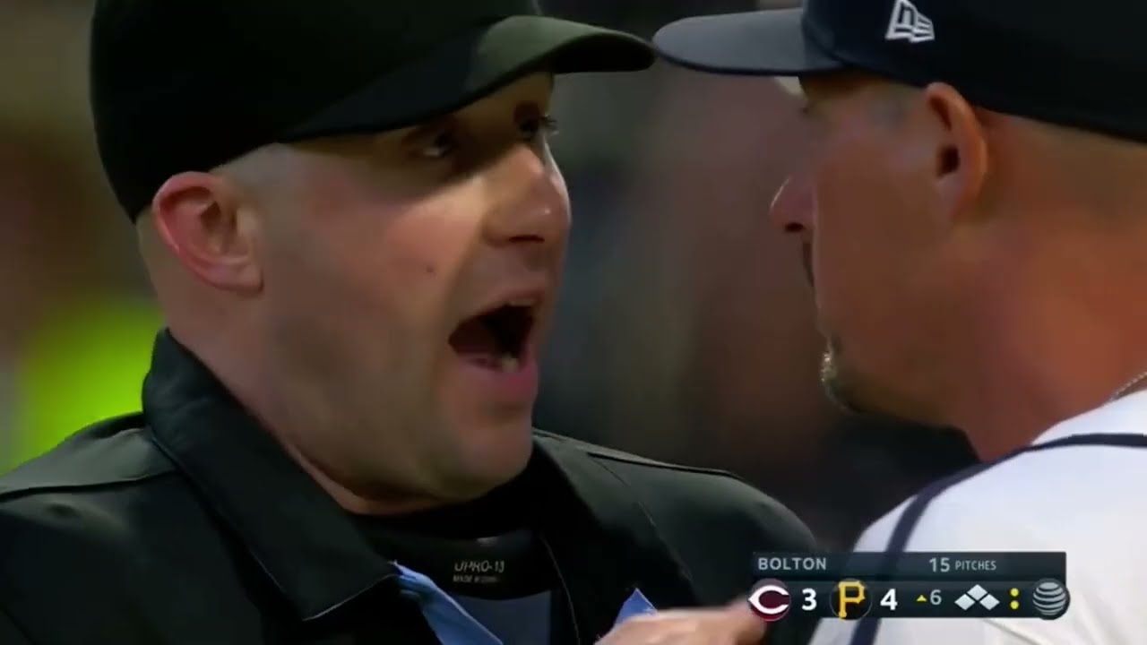 Pirates Manager, Pitching coach, and bench coach ejected at the same time.