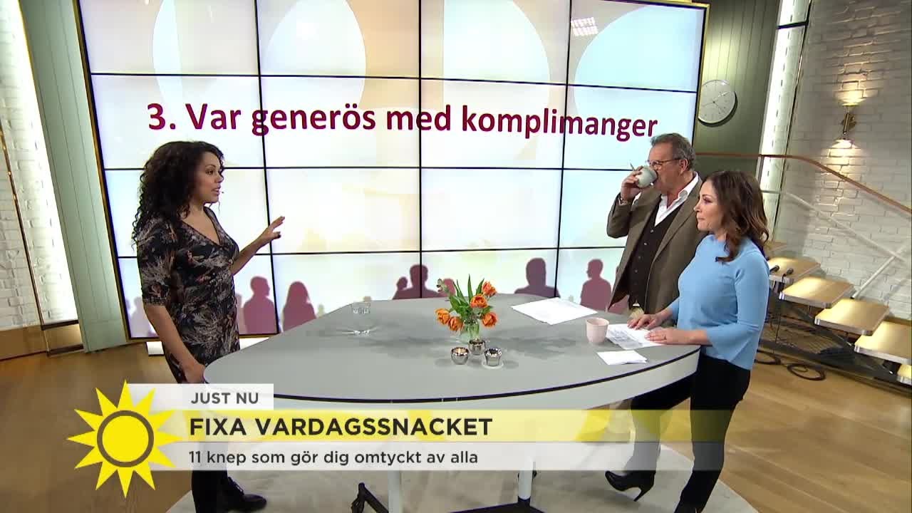 11 tips från Elaine Eksvärd: Så blir du omtyckt - Nyhetsmorgon (TV4)