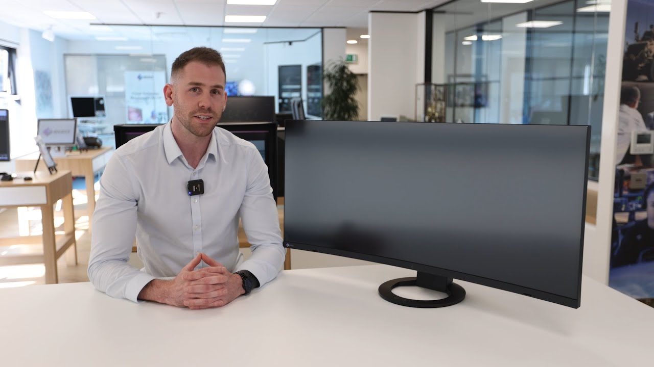EIZO FlexScan EV3985 Unboxing and Setup Guide