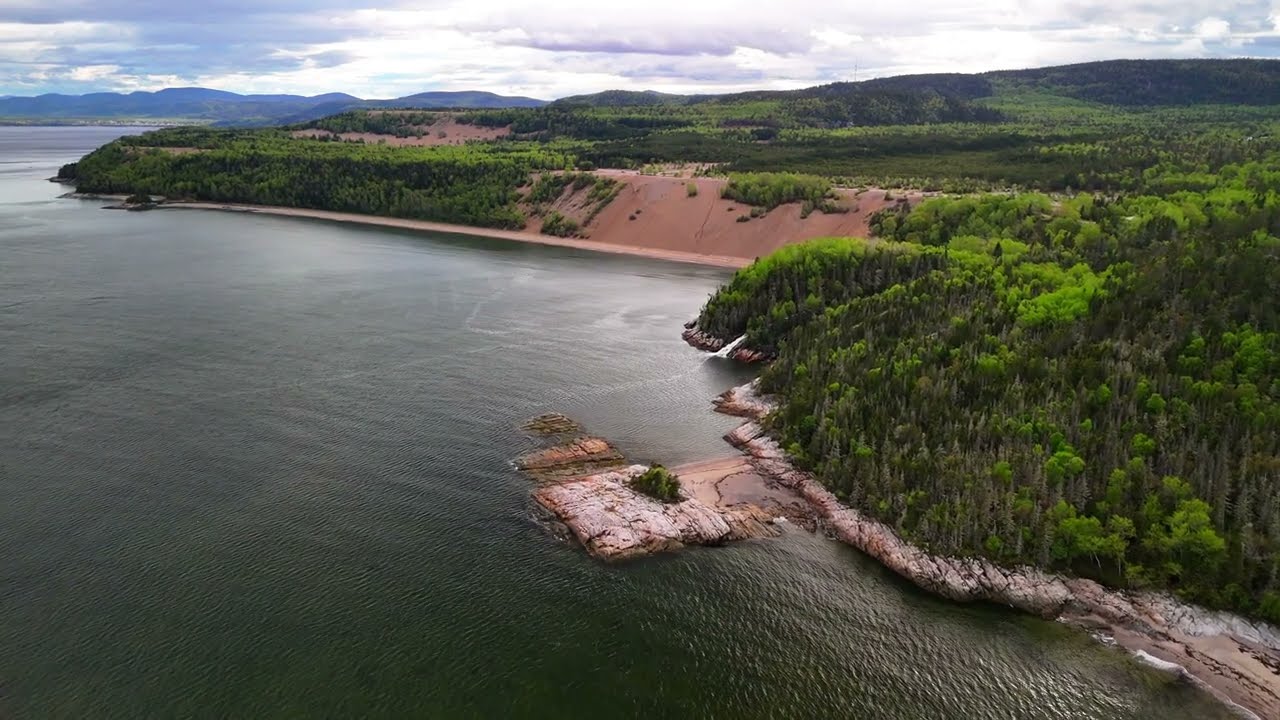 Beautiful drone footage of Tadoussac, Quebec