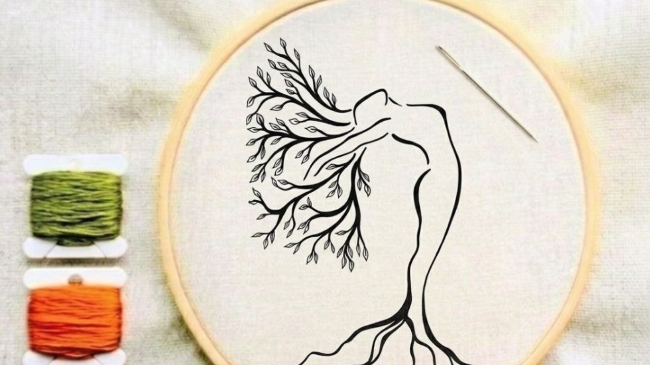 Slow Embroidery Process | Stitching Roots and Memory