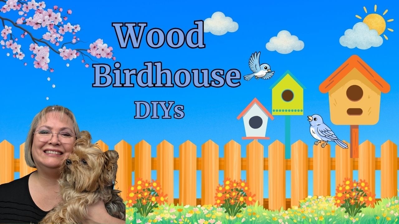 WOOD BIRDHOUSE DIYS/WHAT WOOD YOU MAKE CHALLENGE/SPRING DECOR CRAFTS